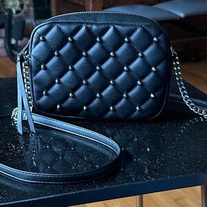 NWOT Rebecca Minkoff Quilted Stud Crossbody Bag - Black